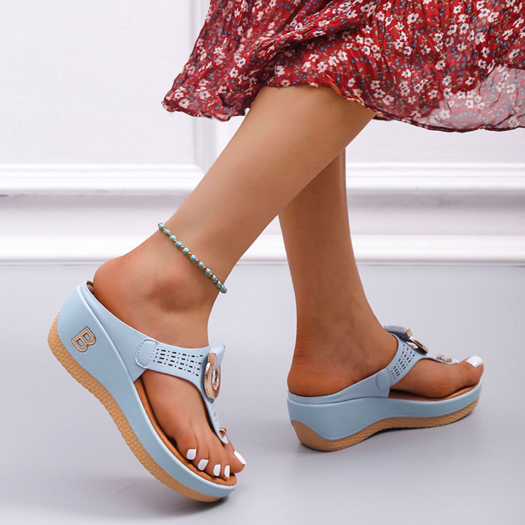 Beauty – Women's Comfort Sandals - Beige - 33